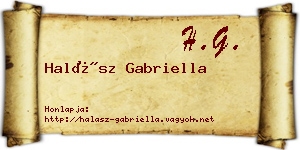 Halász Gabriella névjegykártya