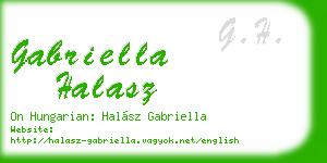 gabriella halasz business card